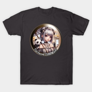 Patchwork Panda Girls T-Shirt